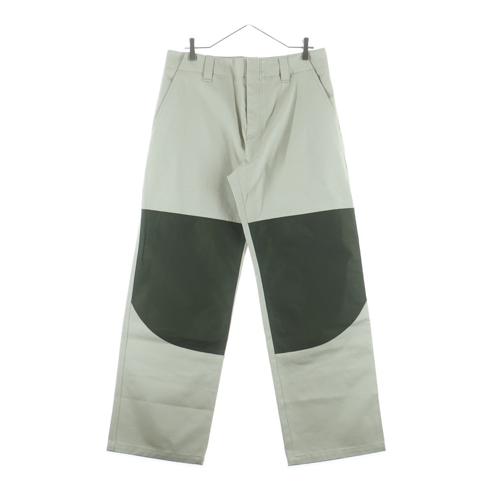 OAMC オーエーエムシー 22AW コントラストステッチ コットントラウザーパンツ グリーン 22A28OAU07 OAMC(オーエーエムシー) 22AW コントラストステッチ コットン