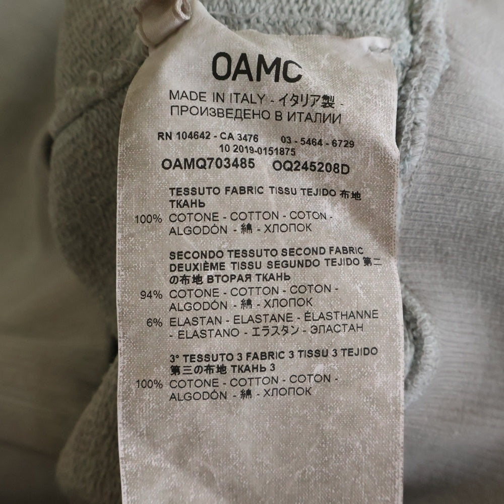 OAMC(オーエーエムシー) アイプリント ノースリーブスウェットカットソー グレー OAMQ703485