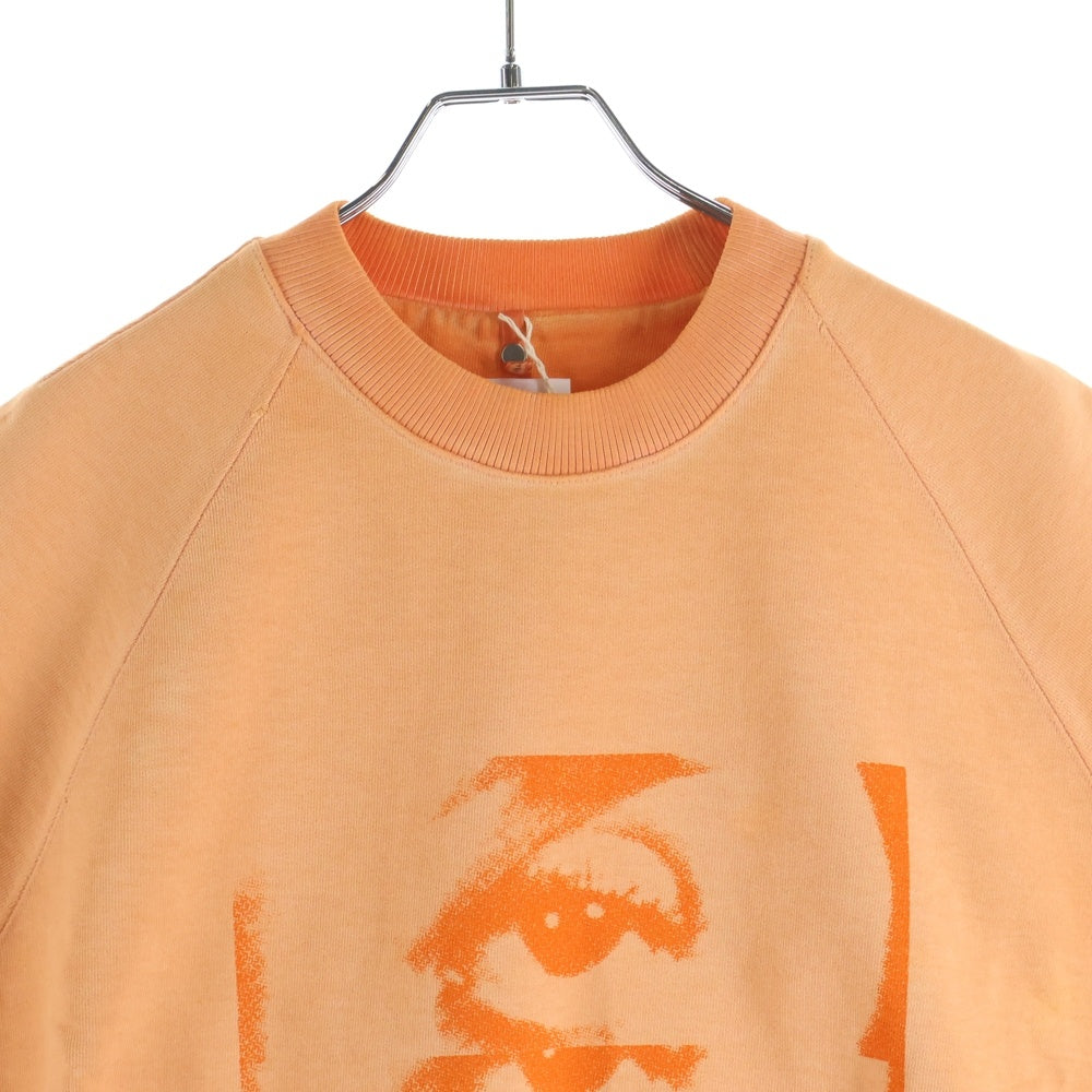 OAMC(オーエーエムシー) アイプリント ノースリーブスウェットカットソー オレンジ OAMQ703485