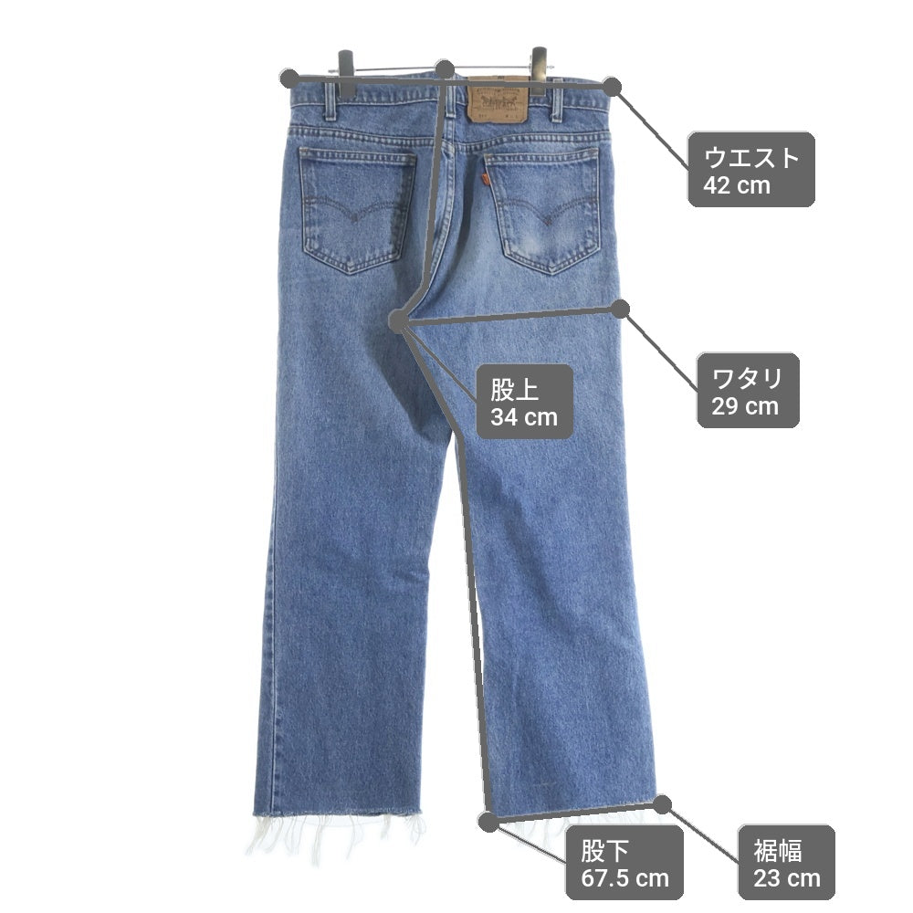 Levi's(リーバイス) 80S VINTAGE 517 ヴィンテージ USA製 スモールe オレンジタブ デニム ブーツカットパンツ インディゴ