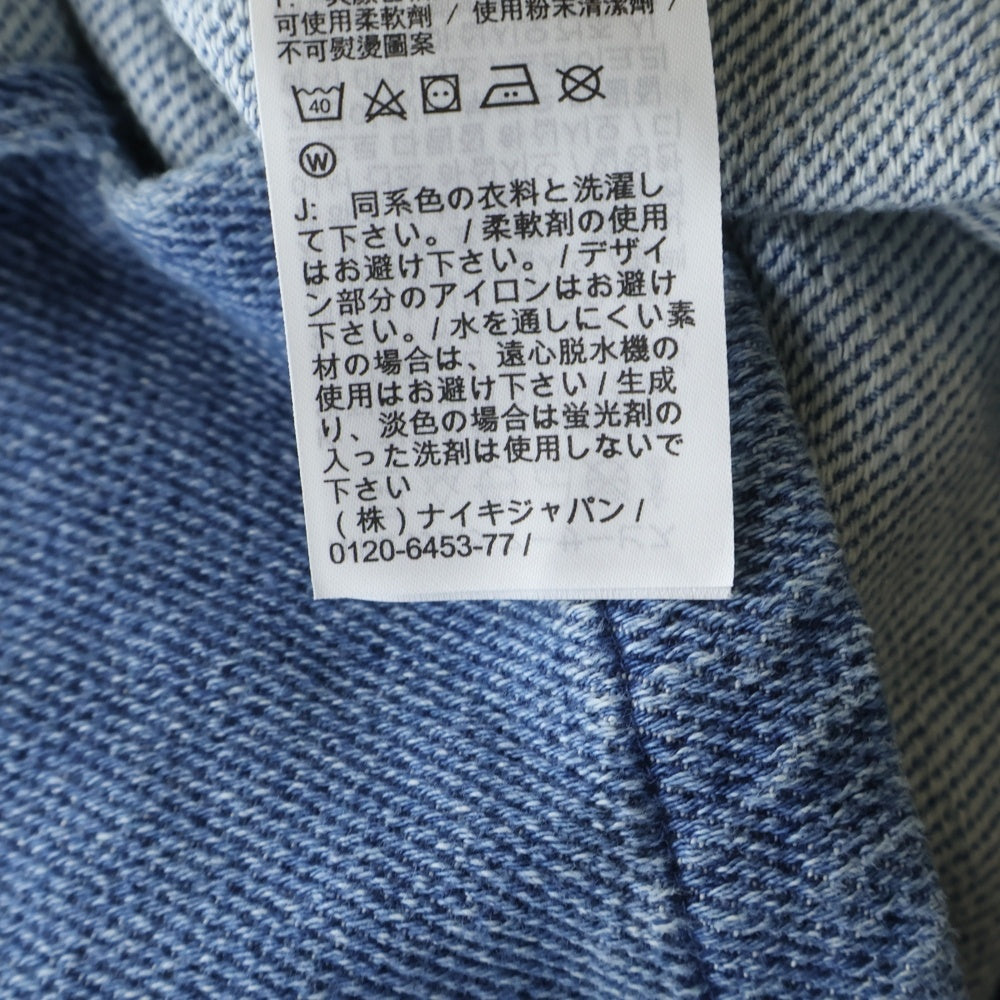 NIKE(ナイキ) ×DRAKE NOCTA OPAL LILY PAD DENIM SHIRT ドレイク ノクタ オパールリリー パッド 長袖デニムシャツ インディゴ FZ3260-486