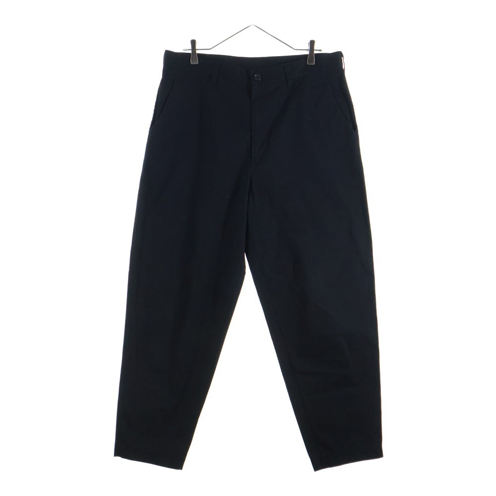 COMME des GARCONS HOMME(コムデギャルソンオム) 21SS AD2020 コットンクロップド ジップフライ テーパードパンツ ブラック HG-P014