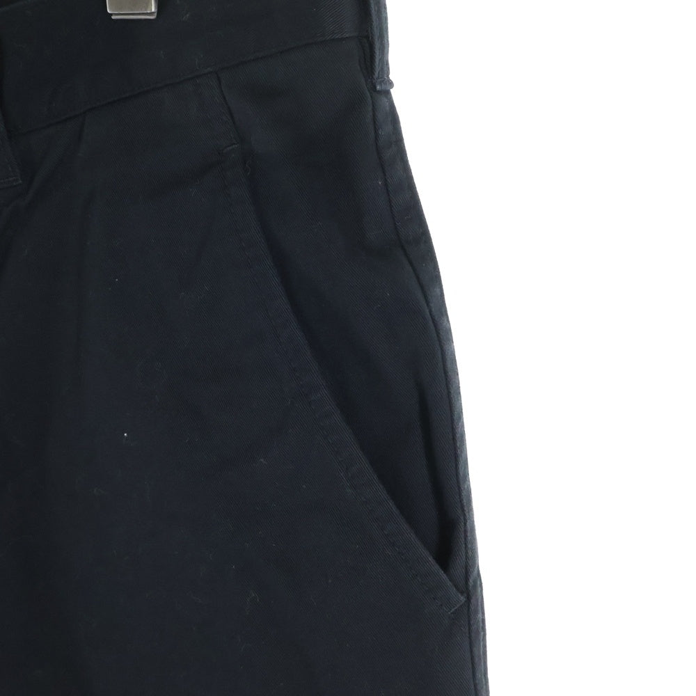 COMME des GARCONS HOMME(コムデギャルソンオム) 21SS AD2020 コットンクロップド ジップフライ テーパードパンツ ブラック HG-P014