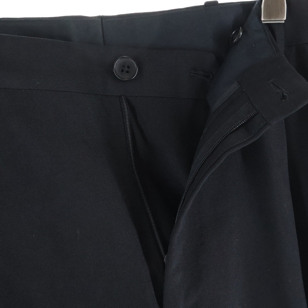BALENCIAGA(バレンシアガ) レーヨン混 2タック ウールスラックスパンツ ブラック 314089 TKD07