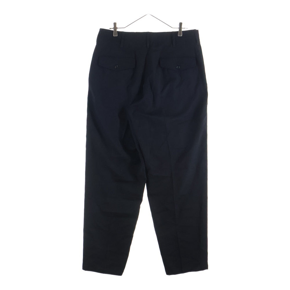 Yohji Yamamoto POUR HOMME(ヨウジヤマモト プールオム) 17AW 1タック ストレート ウールスラックスパンツ ブラック HK-P22-100
