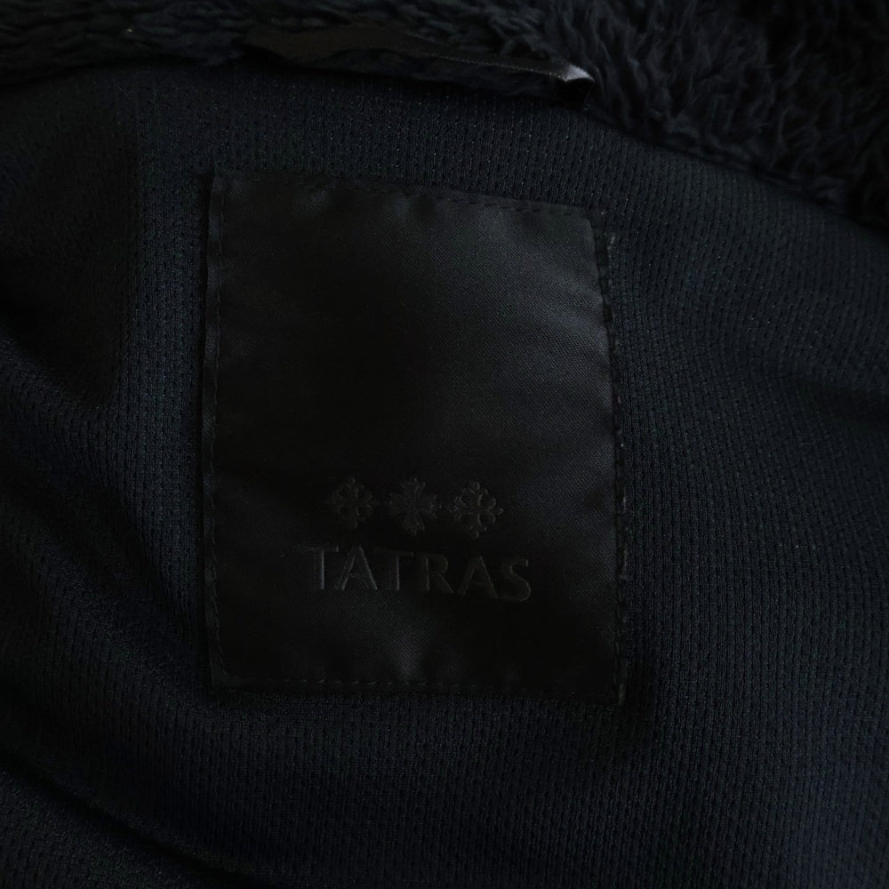 TATRAS(タトラス) スタンドカラー ボアジャケット ジップアップブルゾン ブラック MTAT21A4791-L
