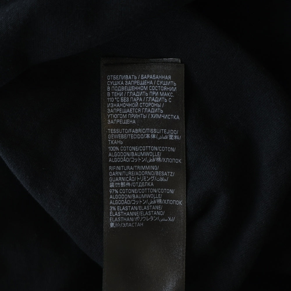BALENCIAGA(バレンシアガ) 23AW HAND DRAWN POLITICAL CAMPAIGN ハンドドローン ポリティカル キャンペーン 両面プリント ロゴ オーバーサイズ 半袖Tシャツ ブラック 641655 TNVE7