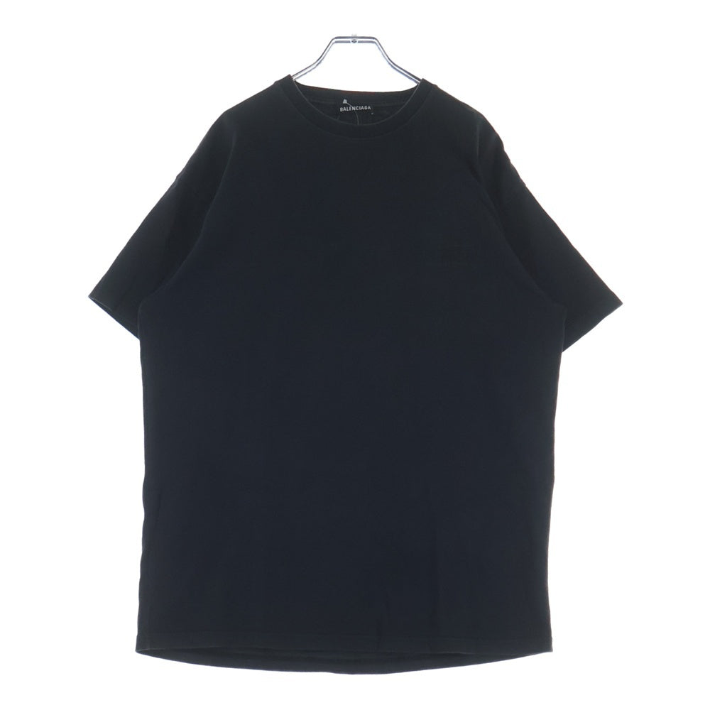 BALENCIAGA(バレンシアガ) 18SS SINNERS TEE シナー 刺? オーバーサイズ コットン 半袖Tシャツ ブラック 489862 TBV44