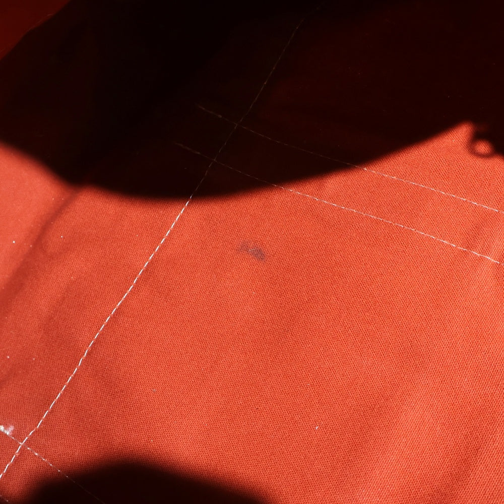 HUMAN MADE(ヒューマンメイド) CANVAS TOTE レザーロゴパッチ キャンバストート ショルダーハンドバッグ オレンジ