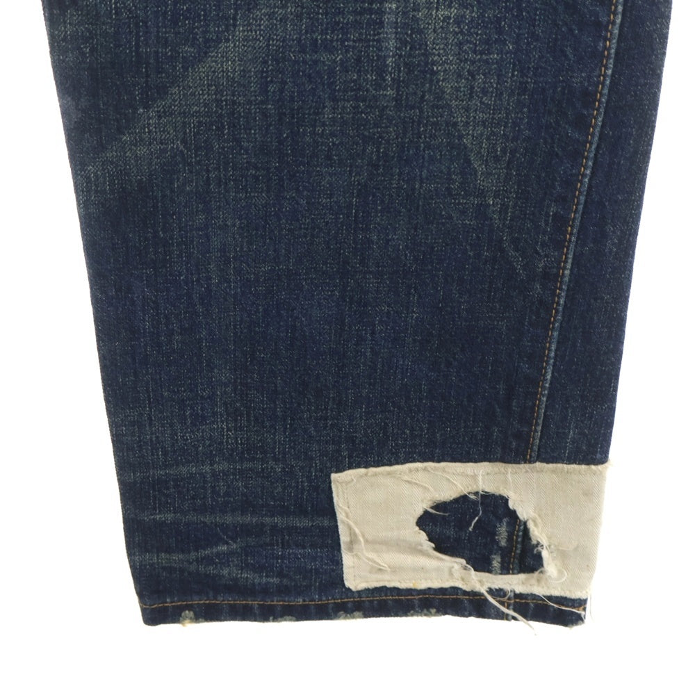 Levi's(リーバイス) 00S-10S 栄光商事 リペアリメイク加工 ボタンフライ 5ポケット デニムパンツ インディゴ