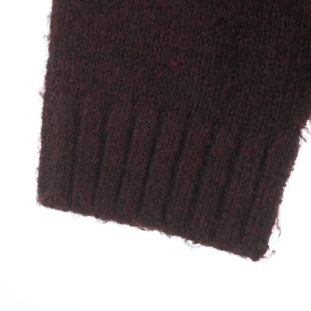 WTAPS(ダブルタップス) 25AW CREW NECK BVO / SWEATER / WOPL ウール混 クルーネックニットセーター バーガンディ 252MADT-KNM02
