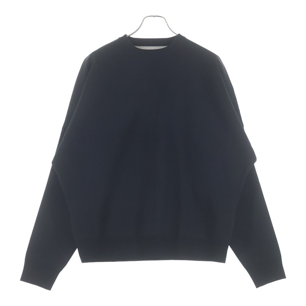 F.C.R.B./F.C.Real Bristol/FCRB(エフシーアールビー/エフシーレアルブリストル) 24AW Big Logo Crewneck Knit ビッグロゴ クルーネックニット セーター ブラック FCRB-242109