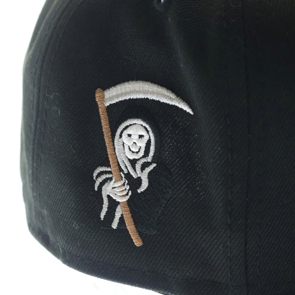 SUPREME(シュプリーム) 25AW ×NEW ERA Reaper S Logo Cap ニューエラ リーパー Sロゴ 6パネル ベースボールキャップ 帽子 ブラック