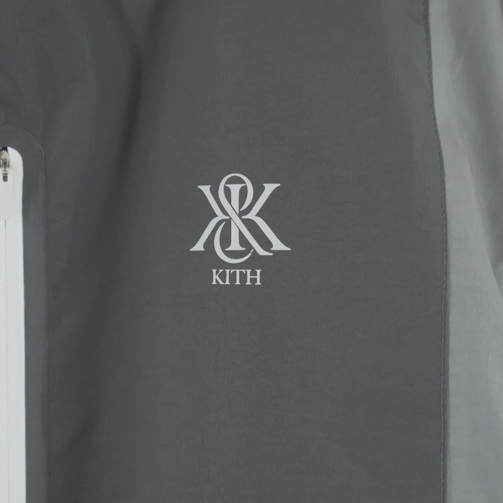 KITH(キス) 25SS Xander 3L Rain Jacket ザンダー レイン ナイロンジャケット グレー/ホワイト KHM010804