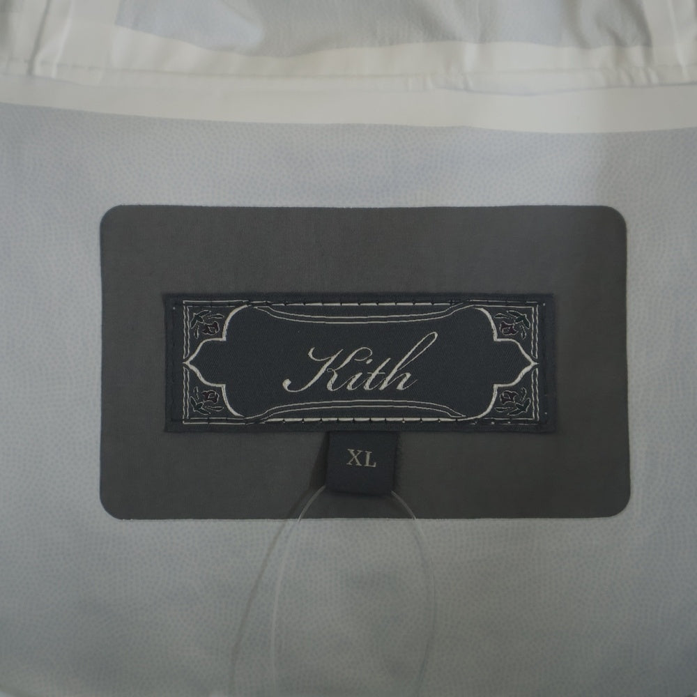 KITH(キス) 25SS Xander 3L Rain Jacket ザンダー レイン ナイロンジャケット グレー/ホワイト KHM010804