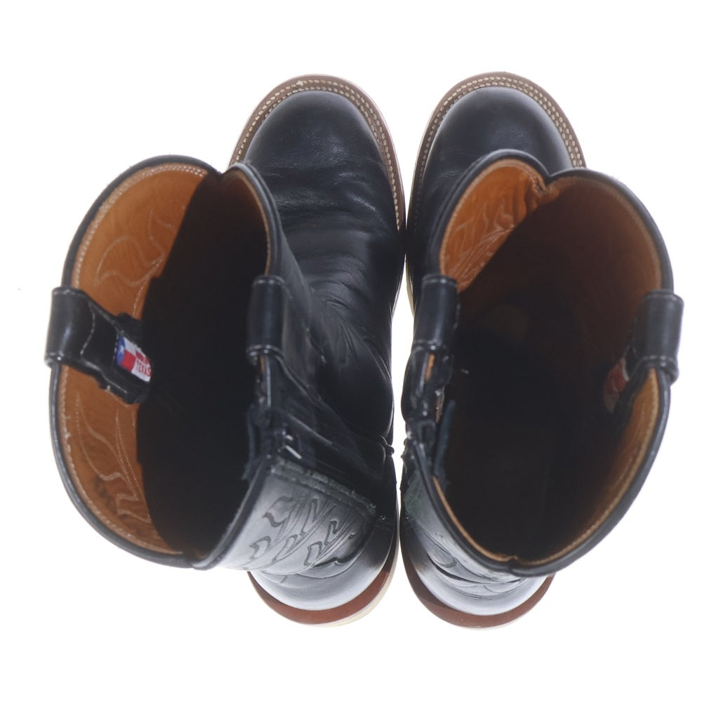 Rios Of Mercedes(リオスオブメルセデス) ROPER BOOTS ローパーブーツ レザーウェスタンブーツ ブラック