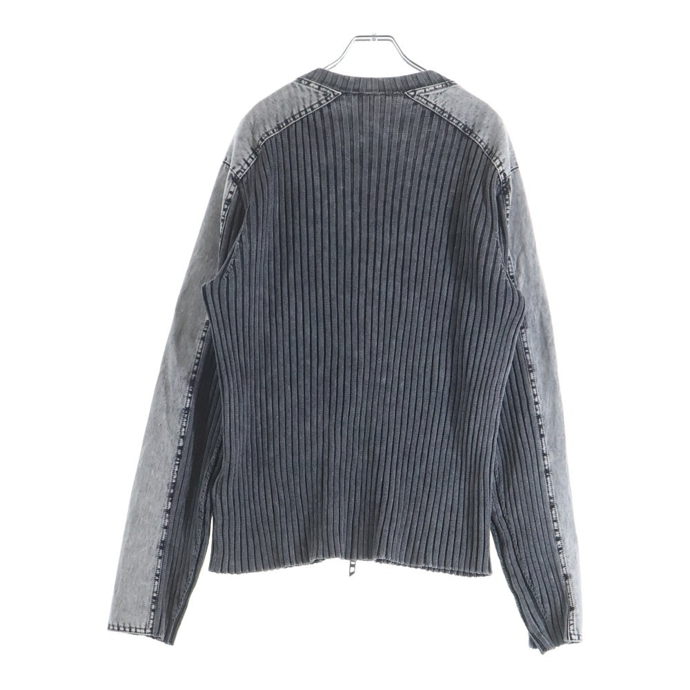 DIESEL(ディーゼル) 25SS K-MATTY ケーマッティ ジップアップ ニットカーディガン ブラック A17464 0QMAN