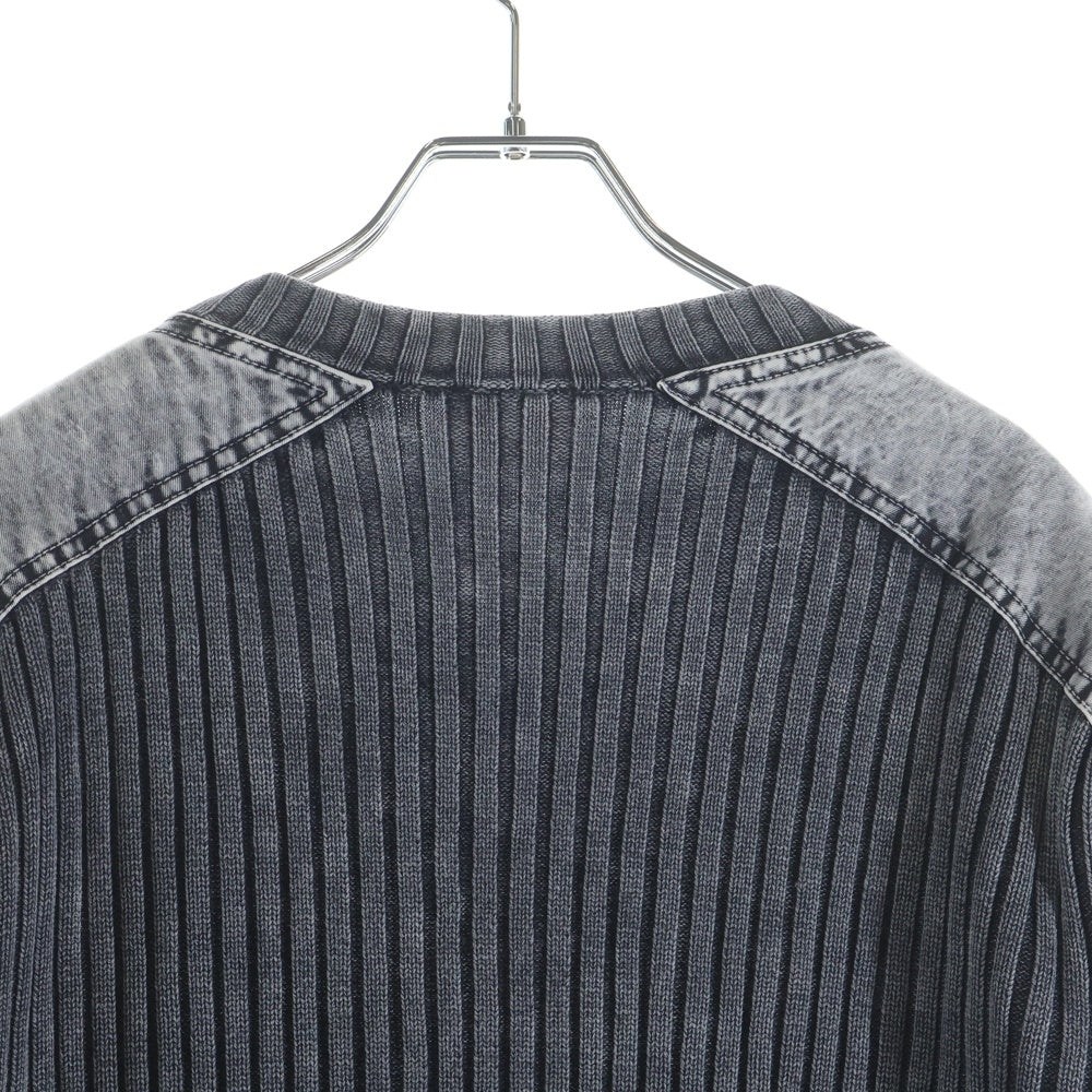 DIESEL(ディーゼル) 25SS K-MATTY ケーマッティ ジップアップ ニットカーディガン ブラック A17464 0QMAN