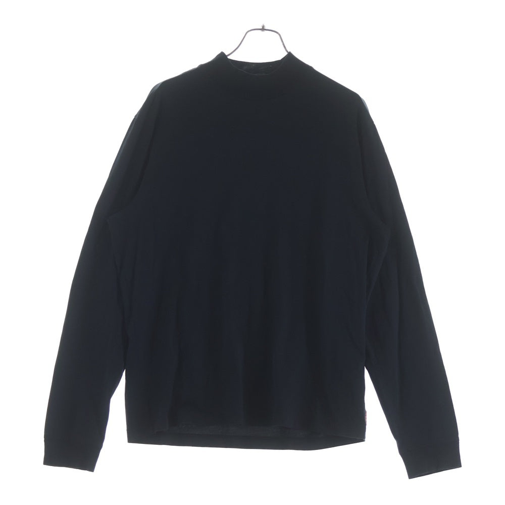Acne Studios(アクネ ストゥディオズ) モックネック コットン 長袖Tシャツ カットソー ブラック FN-MN-TSHI000212