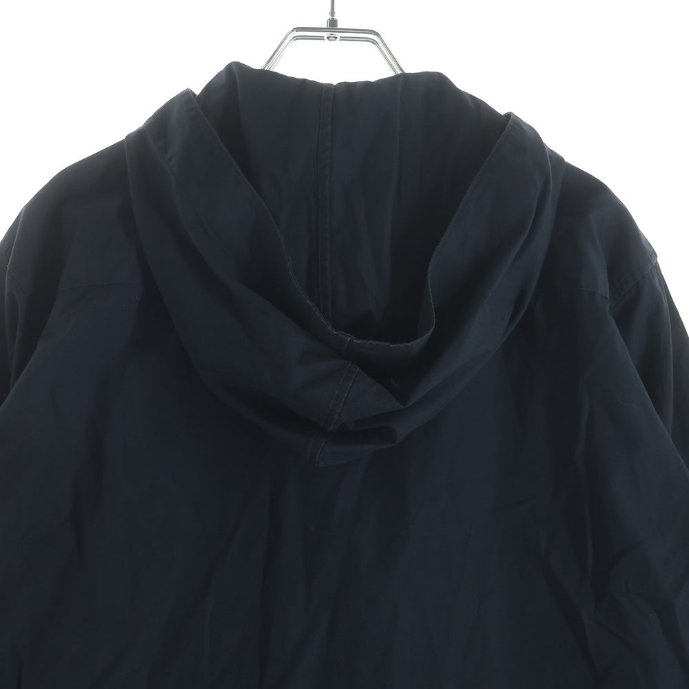 Yohji Yamamoto POUR HOMME(ヨウジヤマモト プールオム) フーデッドデザイン コットン 長袖シャツ ブラック HG-B66-096