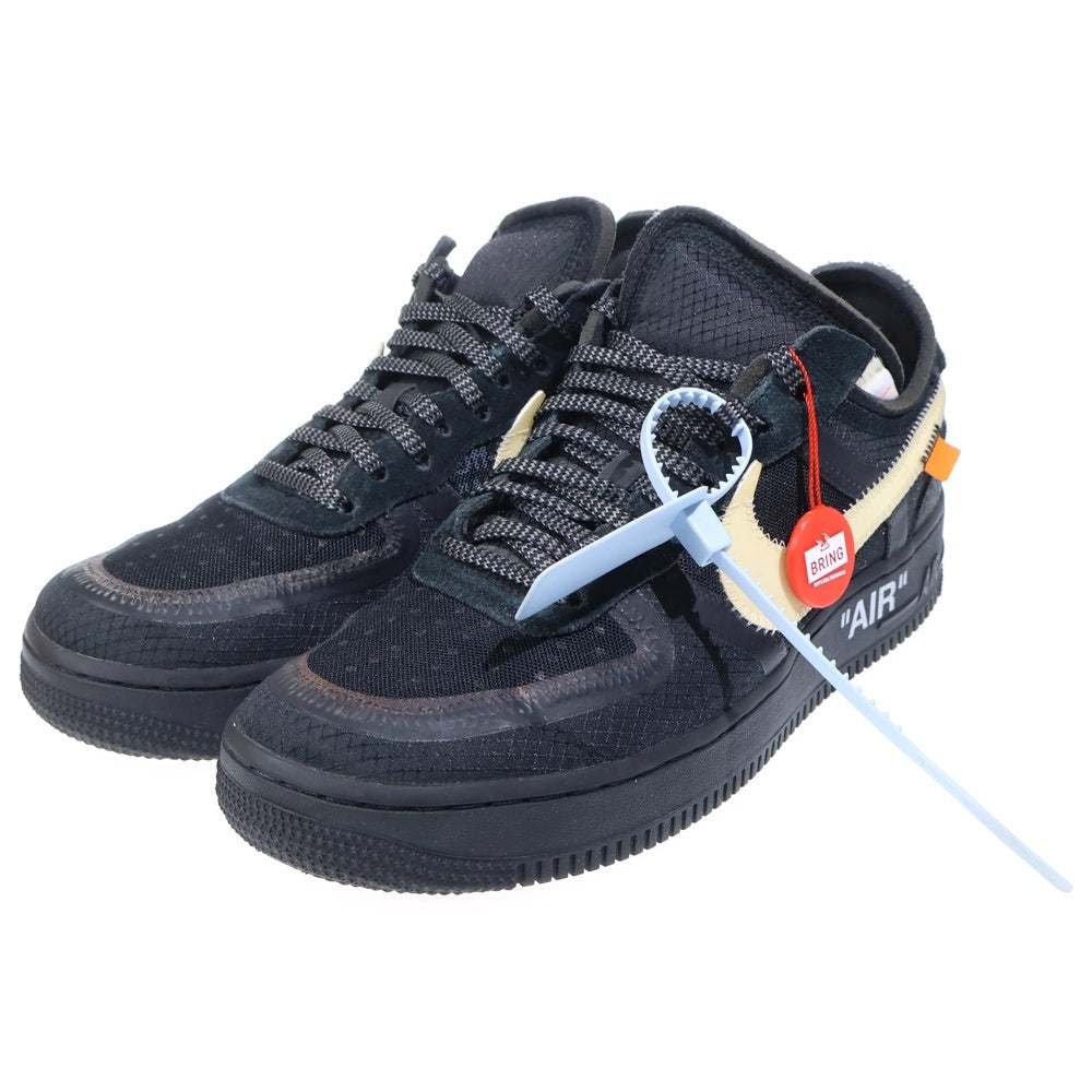 NIKE(ナイキ) ×OFF-WHITE THE 10 AIR FORCE 1 LOW オフホワイト ザテン エアフォース ローカットスニーカー ブラック US9/27cm AO4606-001