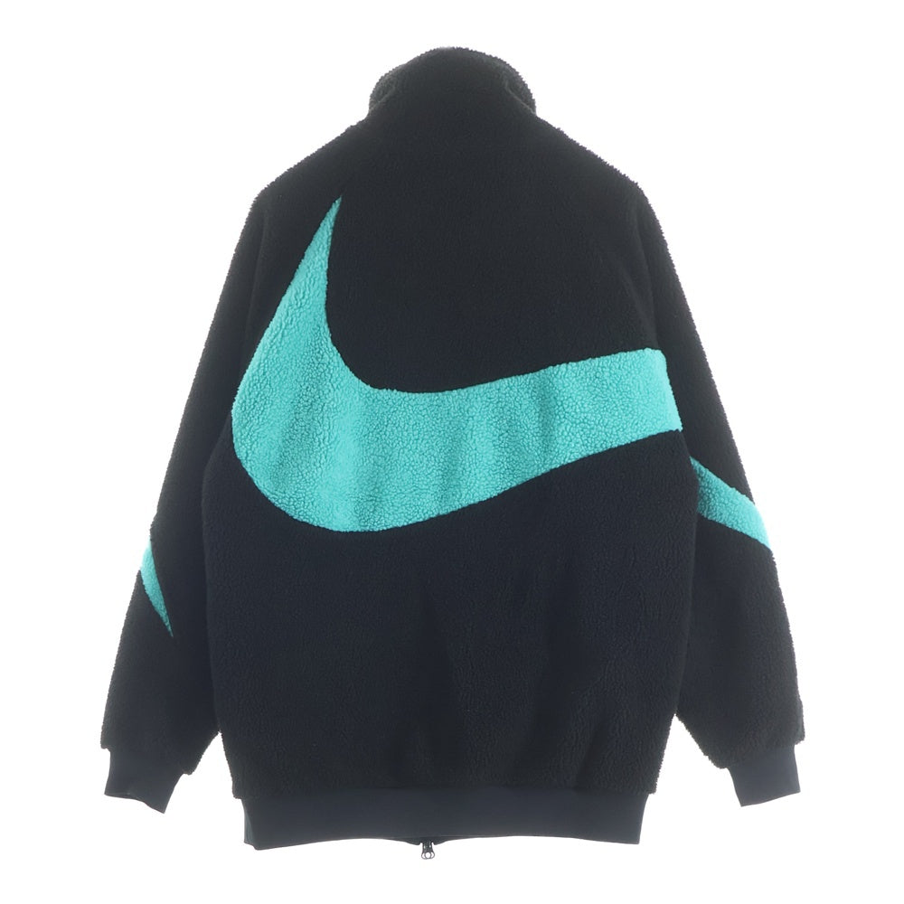NIKE(ナイキ) ×ATMOS BIG SWOOSH BOA JACKET アトモス ビッグスウォッシュ リバーシブル ボアジャケット ブラック/ブルー BQ6546-013