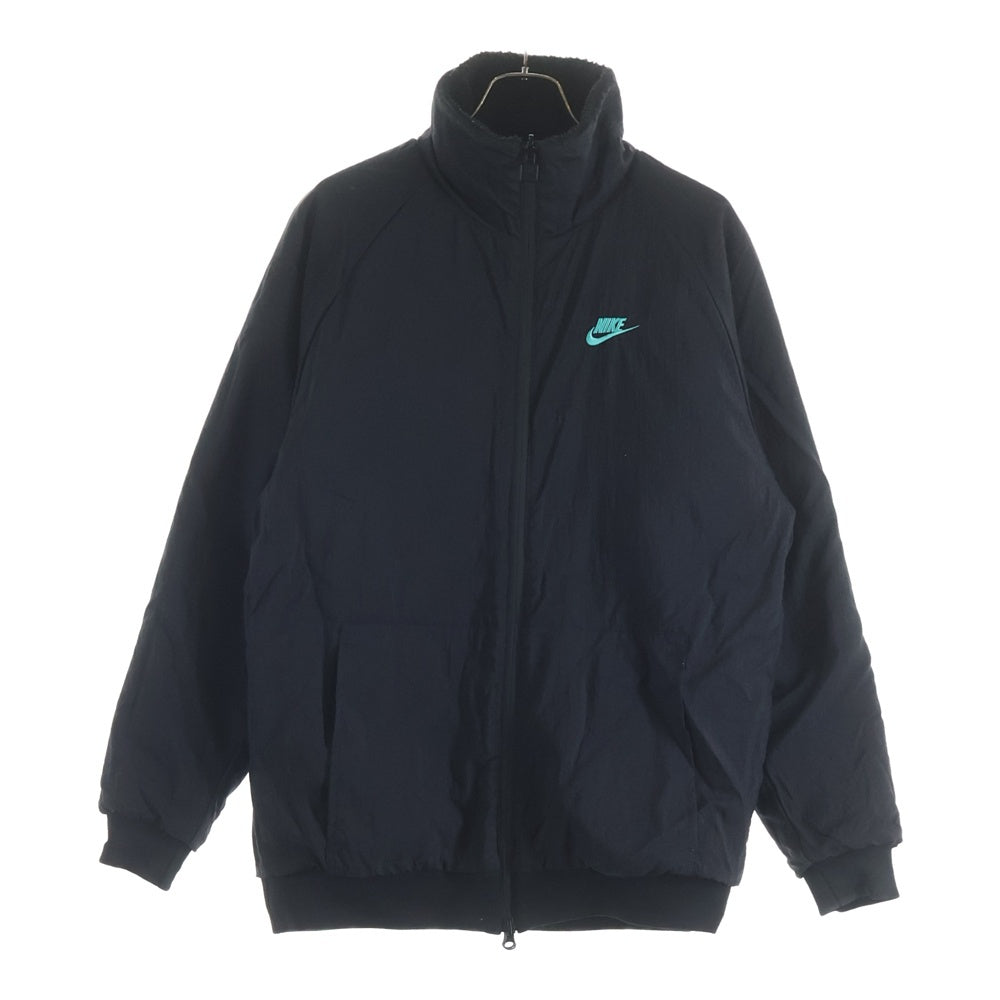 NIKE(ナイキ) ×ATMOS BIG SWOOSH BOA JACKET アトモス ビッグスウォッシュ リバーシブル ボアジャケット ブラック/ブルー BQ6546-013