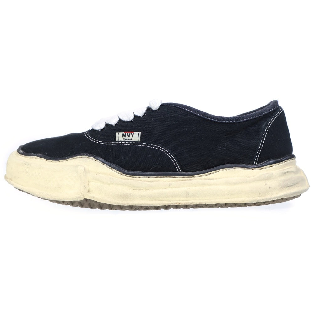 MAISON MIHARAYASUHIRO(メゾンミハラヤスヒロ) BAKER VINTAGE-LIKE OG SOLE CANVAS LOW-TOP SNEAKER ベーカー ヴィンテージライク OGソール キャンバス ローカットスニーカー ブラック A09FW735