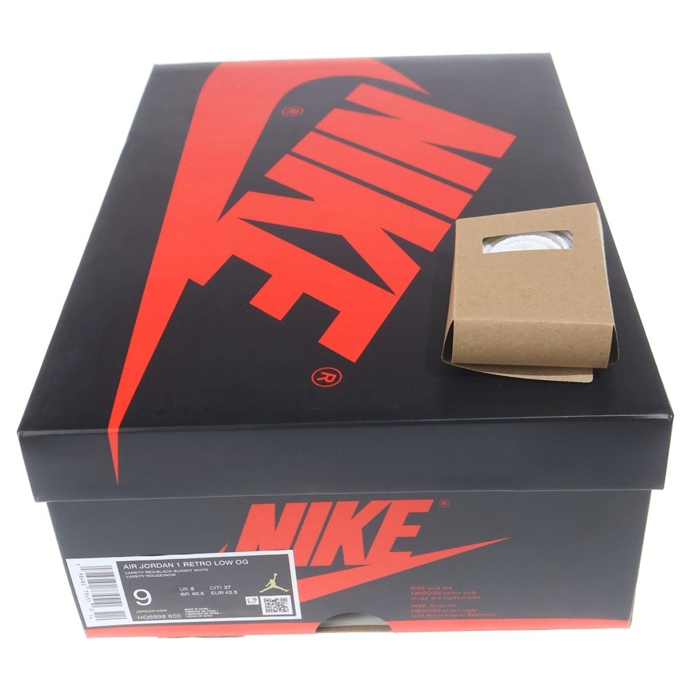 NIKE(ナイキ) AIR JORDAN1 RETRO LOW OG CHICAGO エアジョーダン1 レトロ シカゴ ローカットスニーカー ホワイト/レッド US9/27cm HQ6998-600
