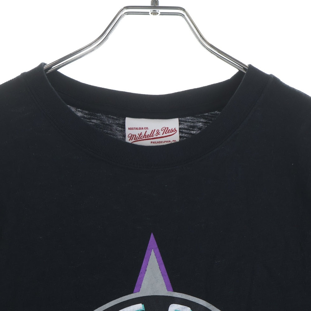Mitchell&Ness(ミッチェル アンド ネス) NBA ALL STAR GAME SPACE T-SHIRT フロント プリント オールスター ゲーム スペース 半袖Tシャツ カットソー ブラック