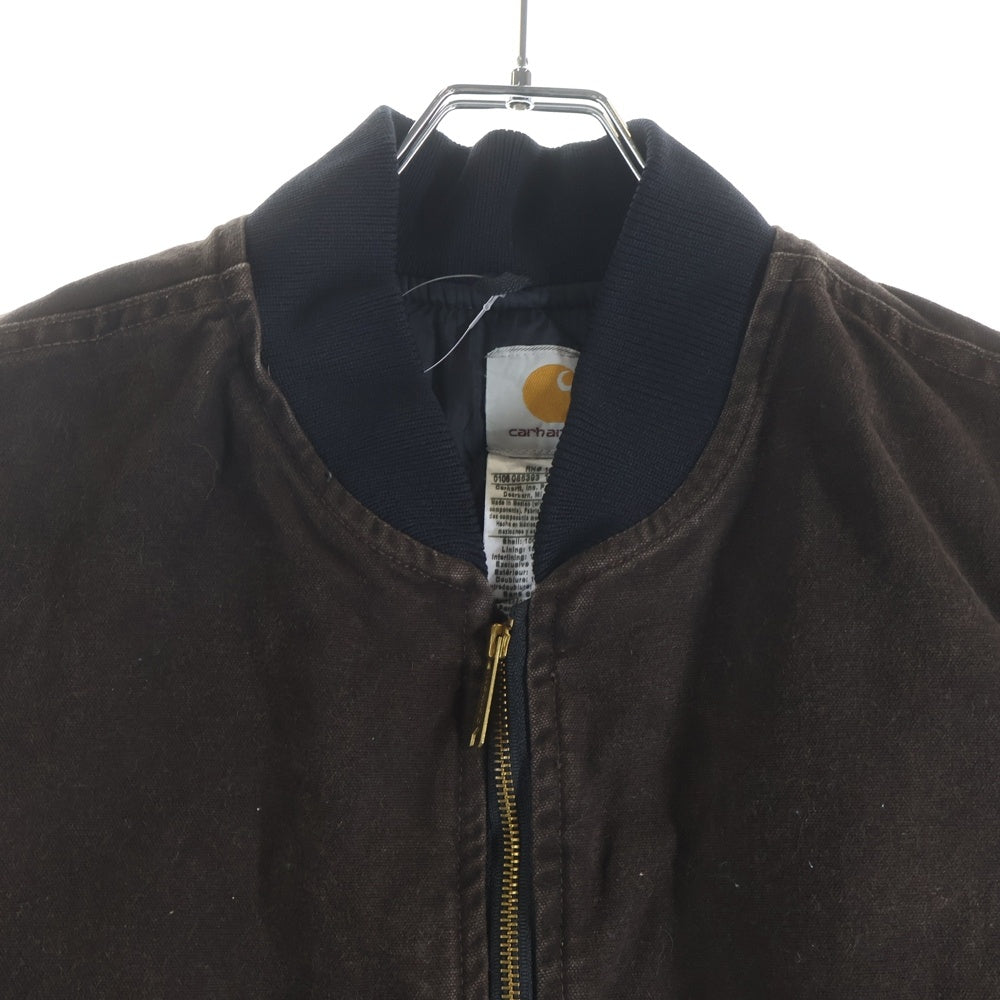 CARHARTT(カーハート) 10S Duck vest Arctic Quilt ダック地 キルティングベスト ジャケット ヴィンテージ ブラウン V02 DKB