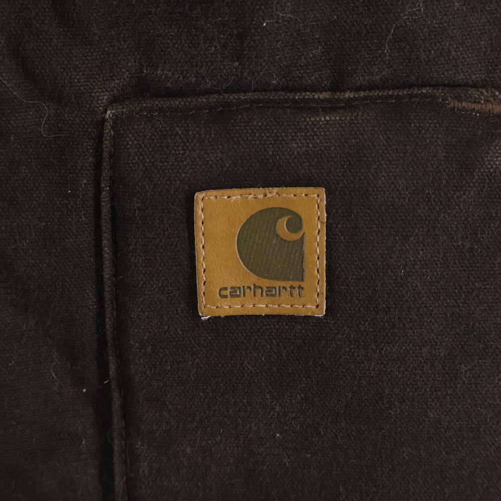 CARHARTT(カーハート) 10S Duck vest Arctic Quilt ダック地 キルティングベスト ジャケット ヴィンテージ ブラウン V02 DKB