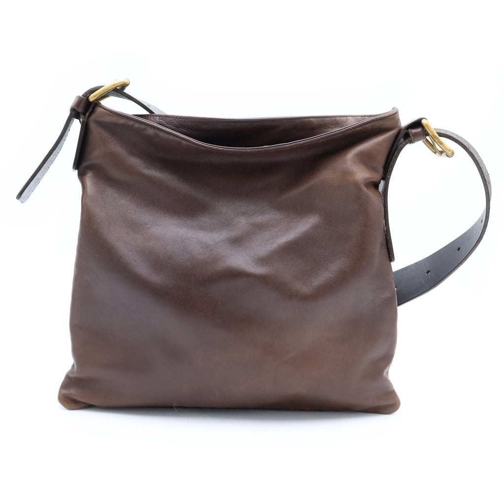 BOTTEGA VENETA(ボッテガヴェネタ) イントレチャート レザー ショルダーバッグ ブラウン 161286