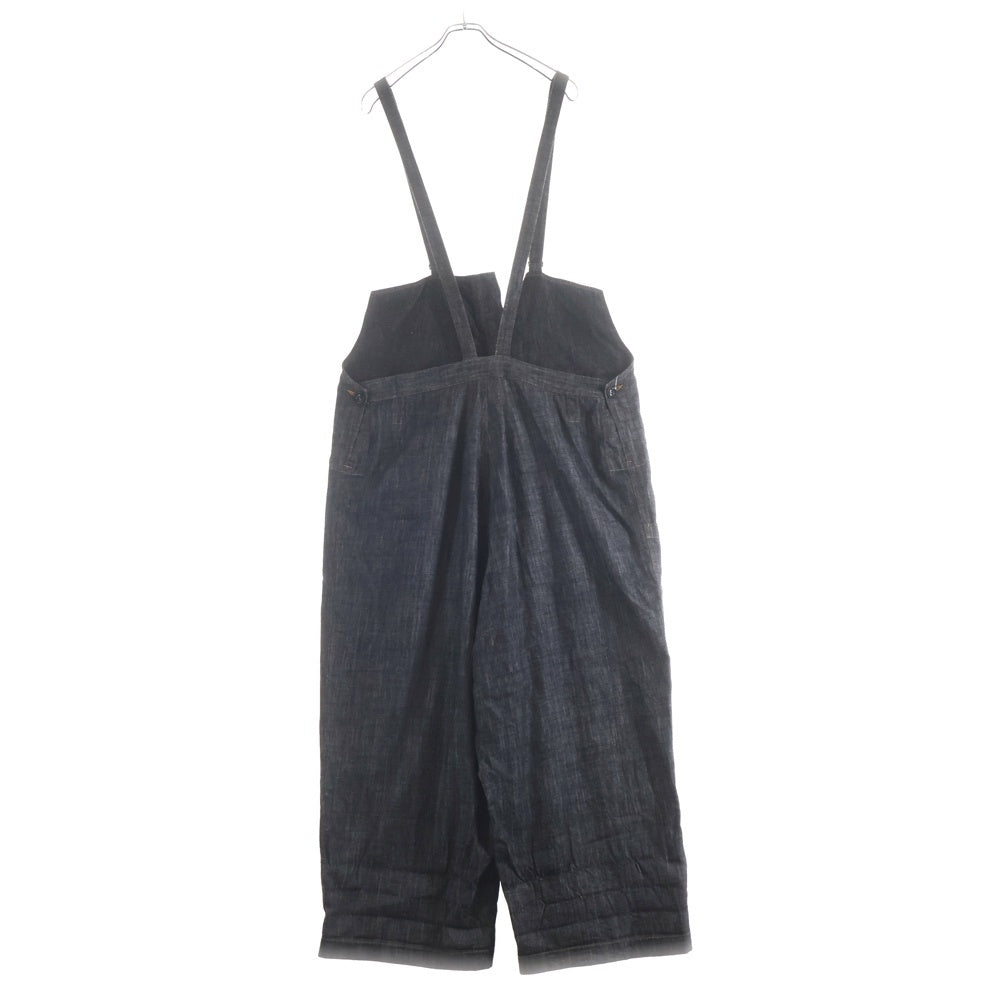 Y's(ワイズ) 8OZ DENIM OVERALLS WITH STRAP エイトオンス ストラップ デニムオーバーオール レディース ブラック YT-D07-028