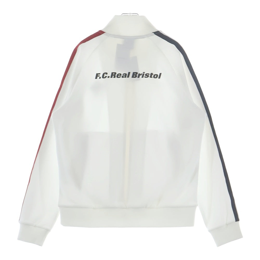 F.C.R.B./F.C.Real Bristol/FCRB(エフシーアールビー/エフシーレアルブリストル) TRAINING TRACK JACKET トレーニング トラック ポリエステル ジップアップ ジャケット ホワイト FCRB-260061