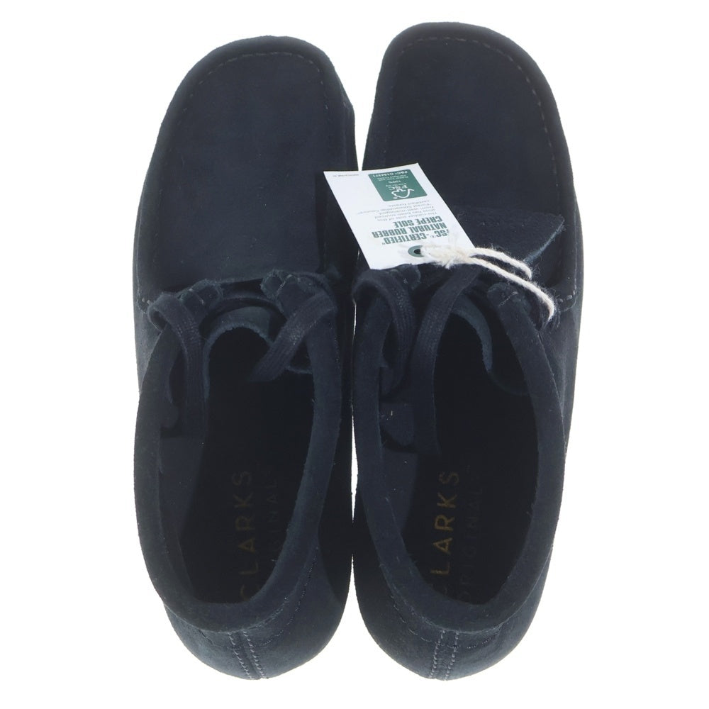 Clarks(クラークス) WALLABEE BTICTD ワラビー ブラックスエード ミッドカットシューズ ブラック 261695047060