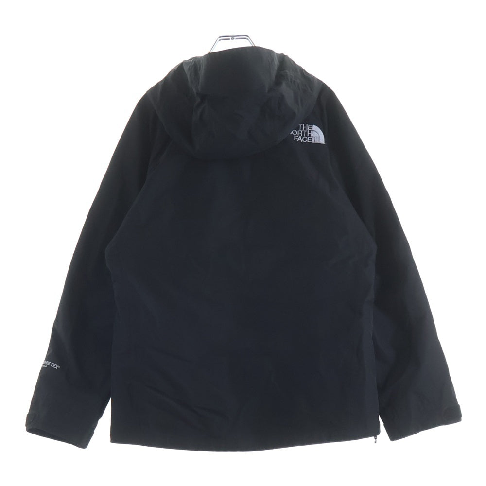 THE NORTH FACE(ザノースフェイス) MOUNTAIN JACKET GORE-TEX ロゴエンブロイダリー ゴアテックス ジップアップ フーデッド マウンテン ナイロンジャケット ブラック NP15105