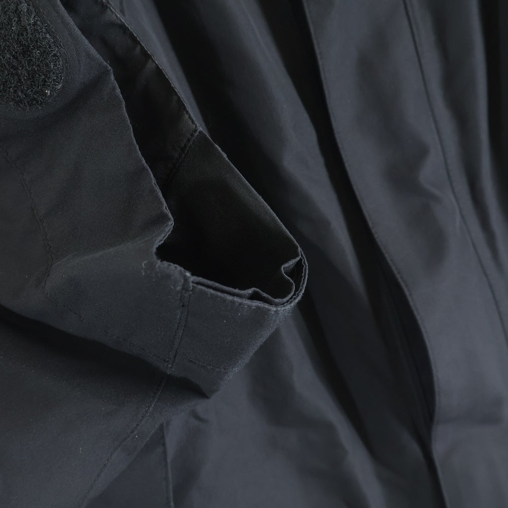 THE NORTH FACE(ザノースフェイス) MOUNTAIN JACKET GORE-TEX ロゴエンブロイダリー ゴアテックス ジップアップ フーデッド マウンテン ナイロンジャケット ブラック NP15105