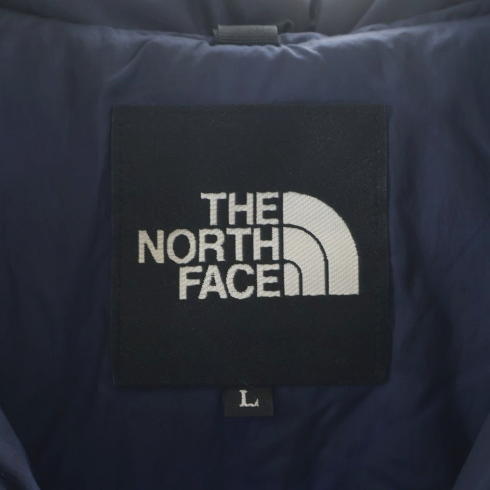 THE NORTH FACE(ザノースフェイス) ACONCAGUA JACKET ロゴエンブロイダリー アコンカグア ジップアップ ナイロン ダウンジャケット ネイビー ND91832