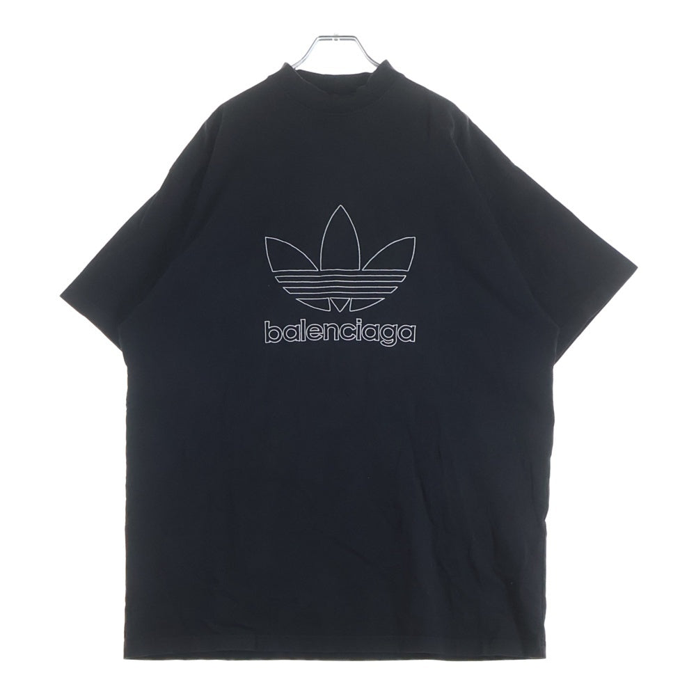 BALENCIAGA(バレンシアガ) 23SS ×ADIDAS アディダス トレフォイルロゴオーバーサイズTシャツ 半袖クルーネックカットソー グリーン 723976 TNVN8