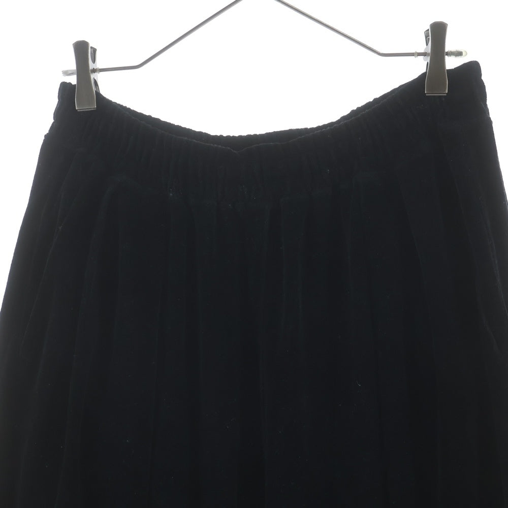 Graphpaper(グラフペーパー) 24AW Compact Velour Easy Pants コンパクト ベロアイージーパンツ ブラック GM243-70292