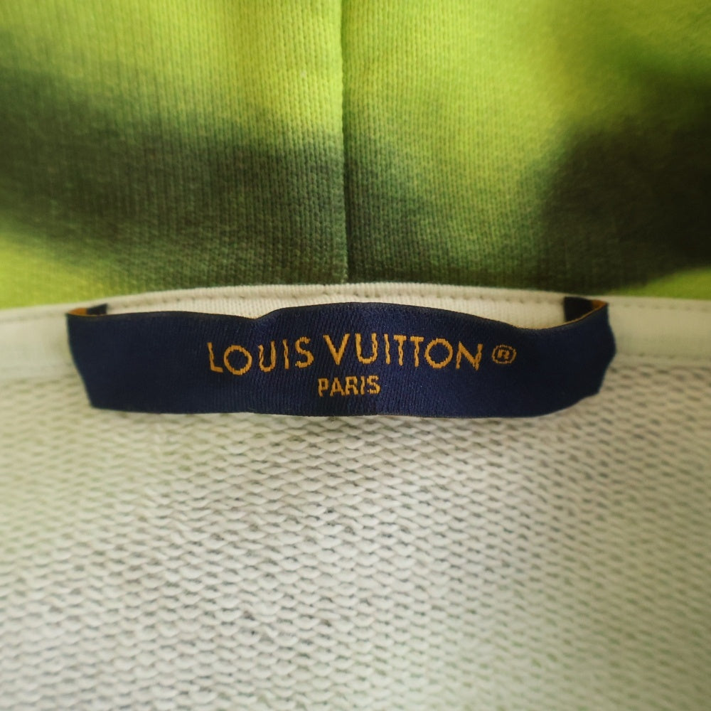 LOUIS VUITTON(ルイヴィトン) 23AW モノグラムシグネチャー 総柄 プルオーバーフーディー パーカー イエロー RM232M ZE5 HPY20W