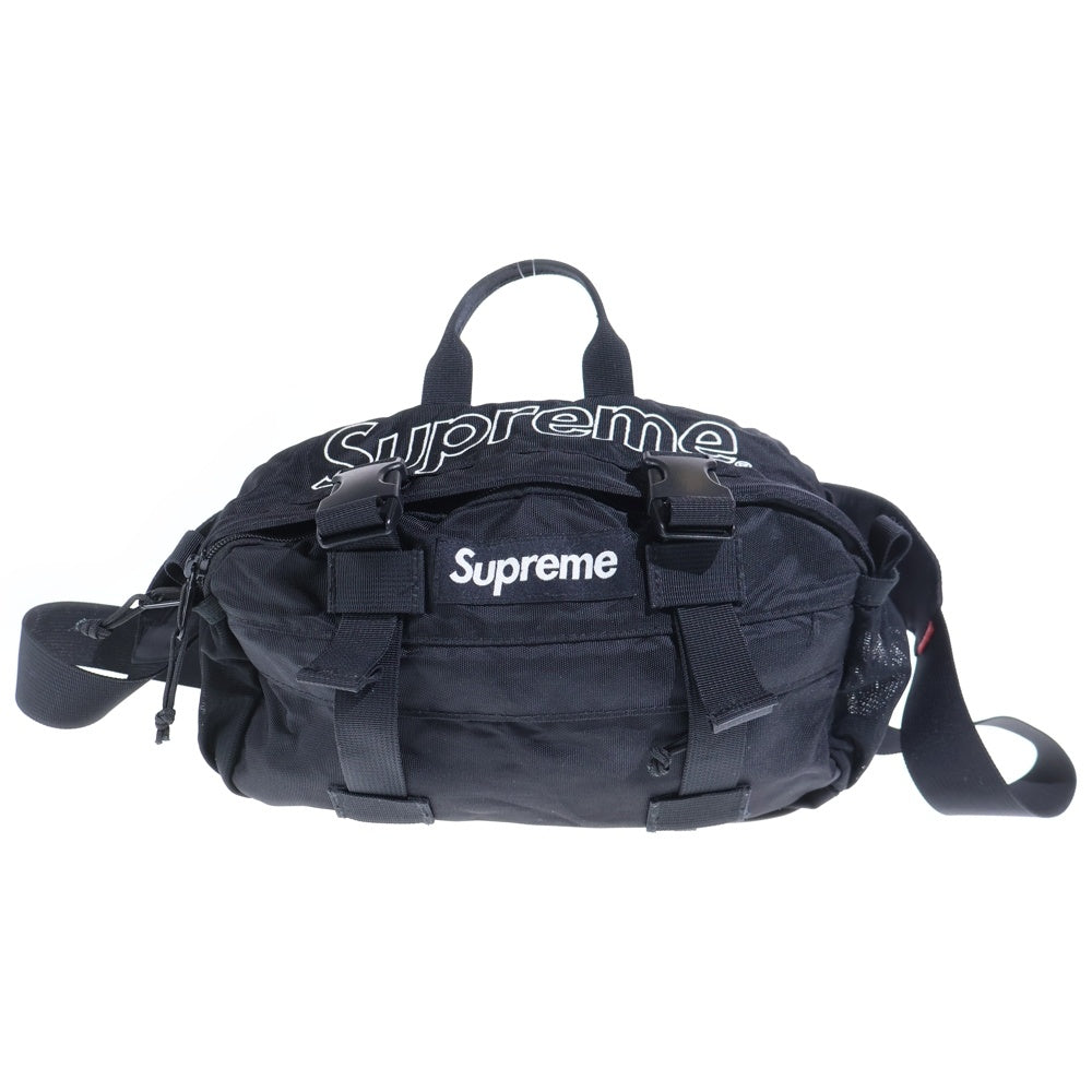 SUPREME(シュプリーム) 19AW Waist Bag ウエスト ナイロン スモールボックスロゴ バッグ ブラック