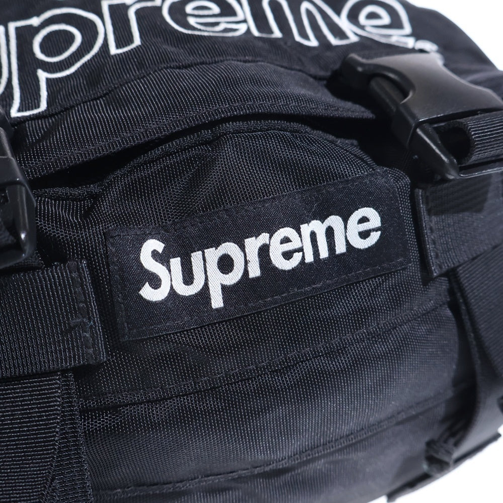 SUPREME(シュプリーム) 19AW Waist Bag ウエスト ナイロン スモールボックスロゴ バッグ ブラック