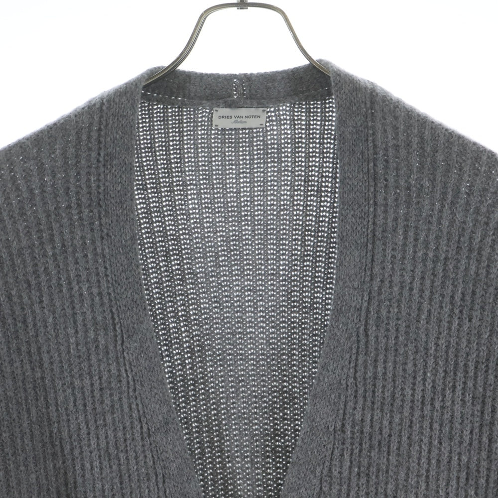 DRIES VAN NOTEN(ドリスヴァンノッテン) ウール混 アルパカニットカーディガン グレー