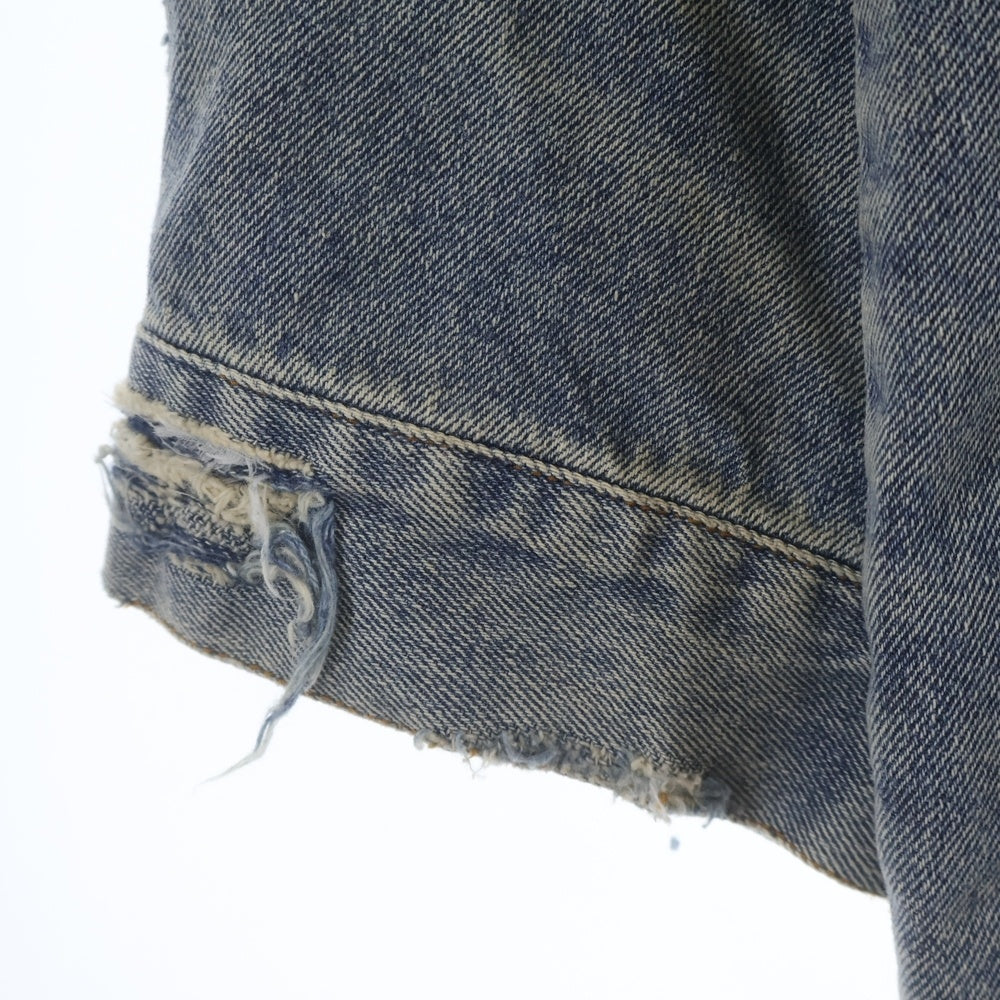 FR(13)NDS(フレンズ) 9oz DENIM JACKET ナインオンス ダメージ加工 デニムトラッカージャケット インディゴ 24A-BSL049-RF