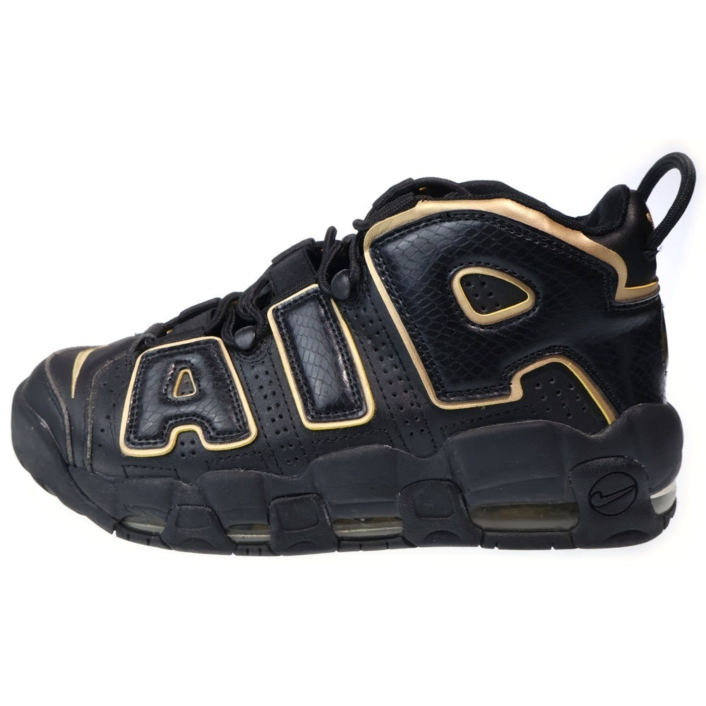 NIKE(ナイキ) AIR MORE UPTEMPO FRANCE エアモアアップテンポ フランス ミッドカットスニーカー ブラック US8/26cm AV3810-001