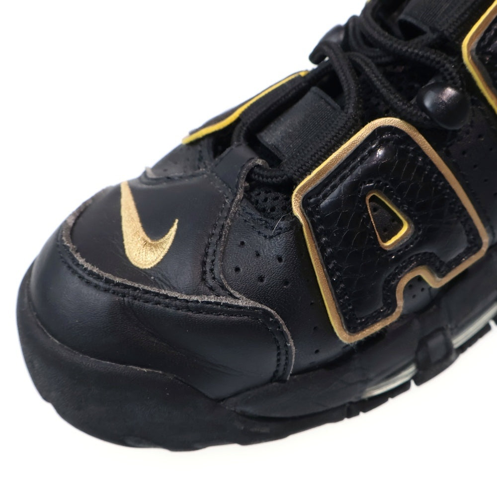 NIKE(ナイキ) AIR MORE UPTEMPO FRANCE エアモアアップテンポ フランス ミッドカットスニーカー ブラック US8/26cm AV3810-001