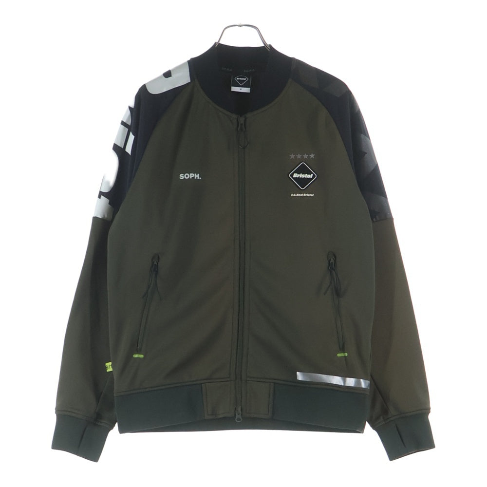 F.C.R.B./F.C.Real Bristol/FCRB(エフシーアールビー/エフシーレアルブリストル) 18AW PDK JACKET ピーディーケー ナイロン切り替え ジップアップジャケット カーキ FCRB-189002