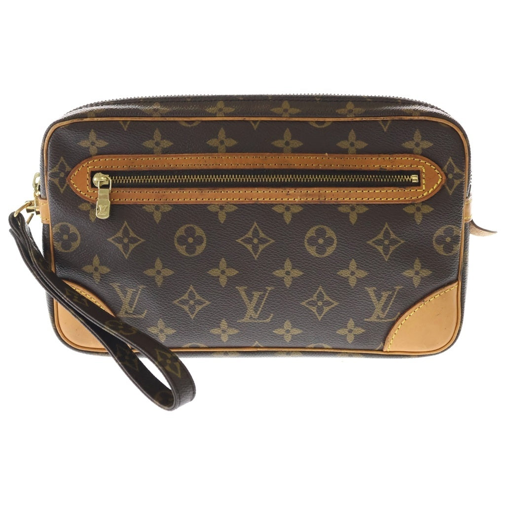 LOUIS VUITTON(ルイヴィトン) モノグラム マルリー ドラゴンヌ GM レザーセカンドバッグ ブラウン M51825 SL1913